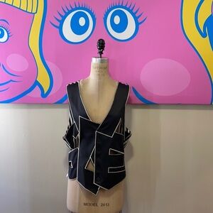 Moschino Cheap Chic Gilet Black Letter Vest